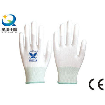 ESD Handschuhe mit Fingerspitze PU beschichtete Sicherheitshandschuhe (P1007)